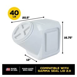 Vittles Vault® By GAMMA2 Outback Stackable Pet Food Container 8 Vittles Vault® By GAMMA2 Outback Stackable Pet Food Container -Pet Essentials Shop 5063535 alt3