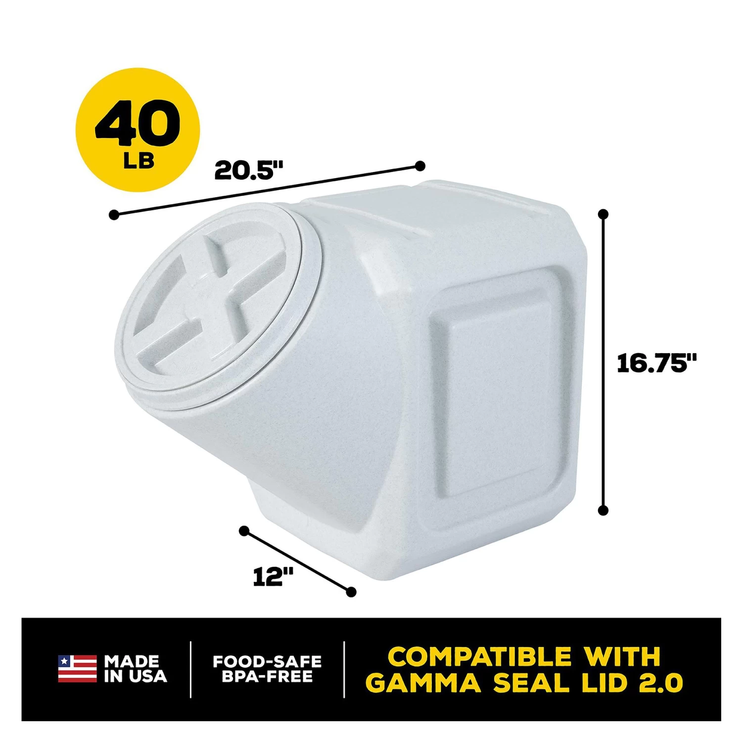 Vittles Vault® By GAMMA2 Outback Stackable Pet Food Container 4 Vittles Vault® By GAMMA2 Outback Stackable Pet Food Container - Image 4