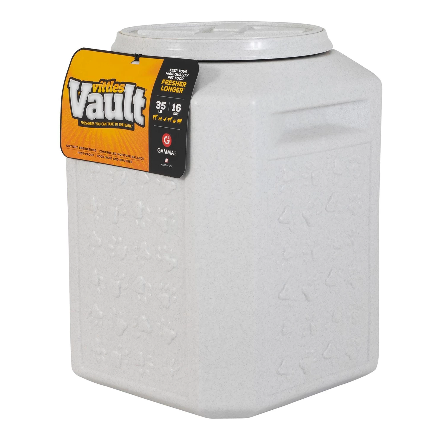 Vittles Vault® By GAMMA2 Outback Paw Print Pet Food Container 3 Vittles Vault® By GAMMA2 Outback Paw Print Pet Food Container - Image 3