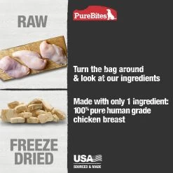 PureBites® Freeze Dried Dog Treat - Chicken -Pet Essentials Shop 5130405 alt3