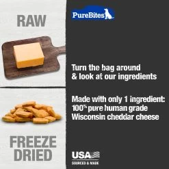 Purebites® Freeze Dried Dog Treat - Cheddar Cheese -Pet Essentials Shop 5147645 alt3