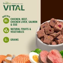 Freshpet® Vital™Grain Free Chicken, Beef, Salmon & Egg Adult Dog Food 7 Freshpet® Vital™Grain Free Chicken, Beef, Salmon & Egg Adult Dog Food -Pet Essentials Shop 5150605 alt2
