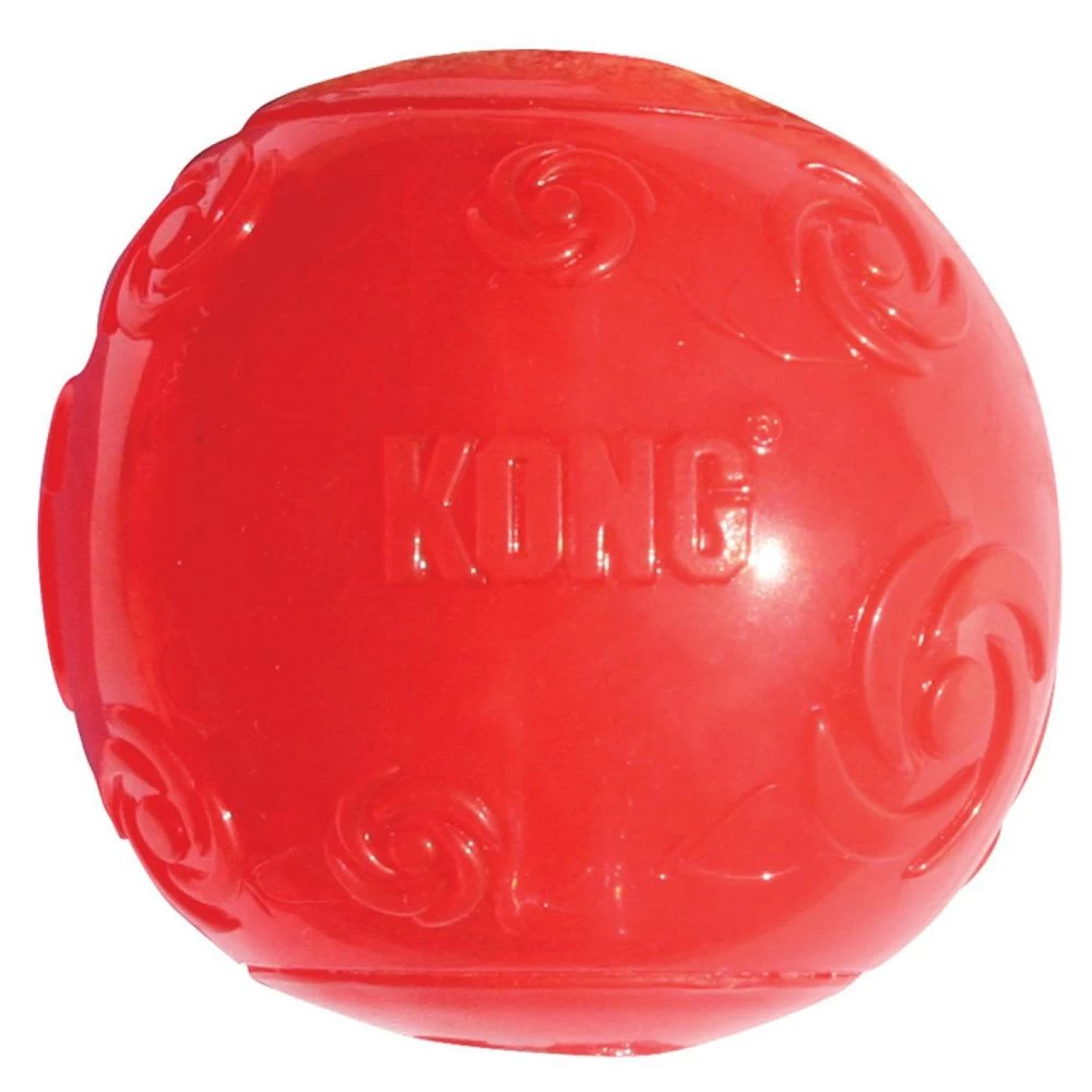 KONG® Squeezz® Ball Dog Toy - Squeaker (COLOR VARIES) 2 KONG® Squeezz® Ball Dog Toy - Squeaker (COLOR VARIES) - Image 2