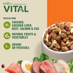 Freshpet® Vital™ Grain Free Complete Meals Chicken, Beef, Salmon & Egg Adult Dog Food -Pet Essentials Shop 5167198 alt2