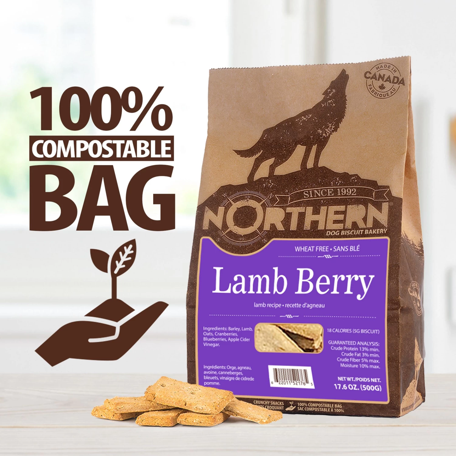 Northern Dog Biscuits - Wheat-Free, Lamb Berry 3 Northern Dog Biscuits - Wheat-Free, Lamb Berry - Image 3