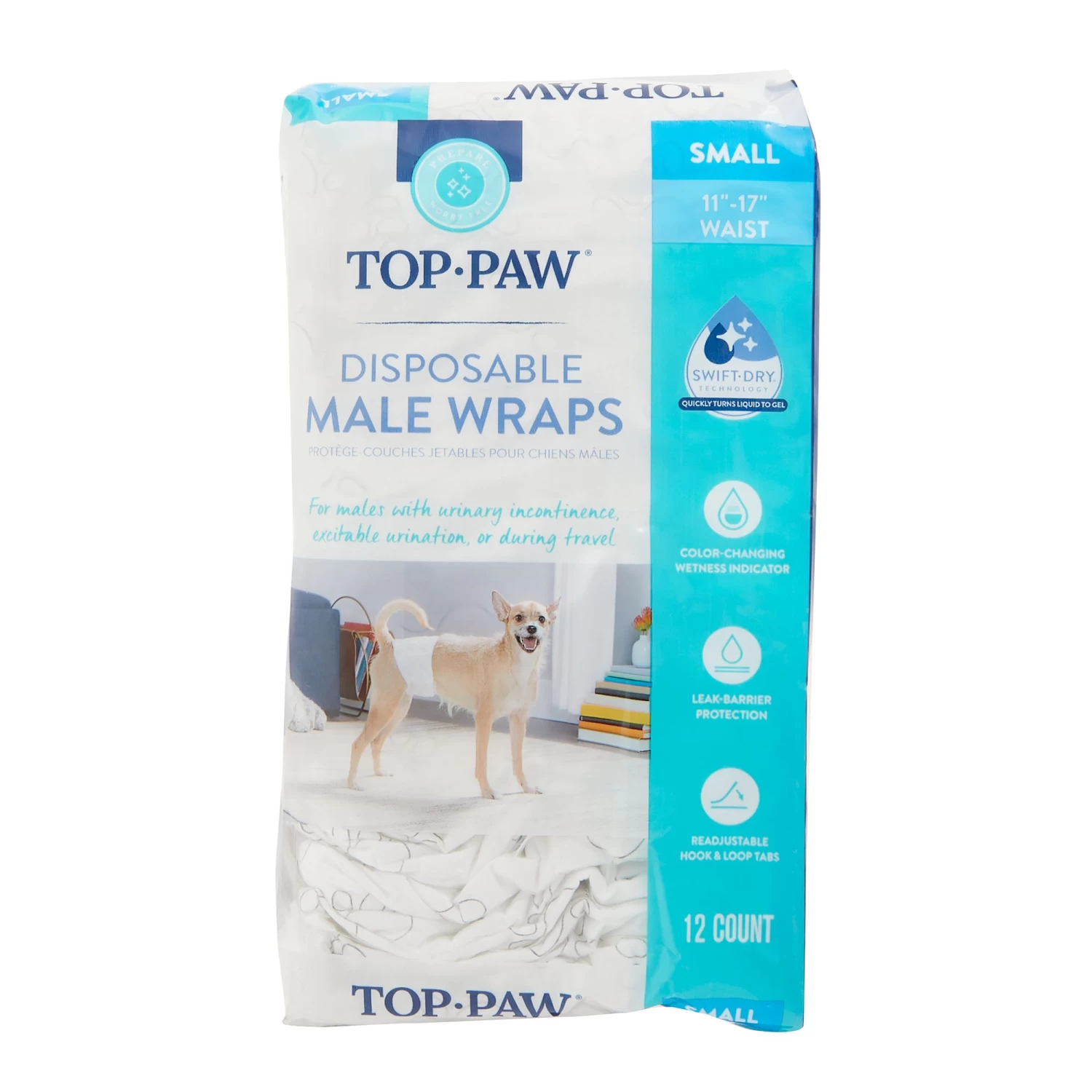 Top Paw® Disposable Male Wrap Dog Diapers 1 Top Paw® Disposable Male Wrap Dog Diapers
