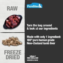 PureBites® Freeze Dried Dog Treat - Lamb 10 PureBites® Freeze Dried Dog Treat - Lamb -Pet Essentials Shop 5239413 alt3
