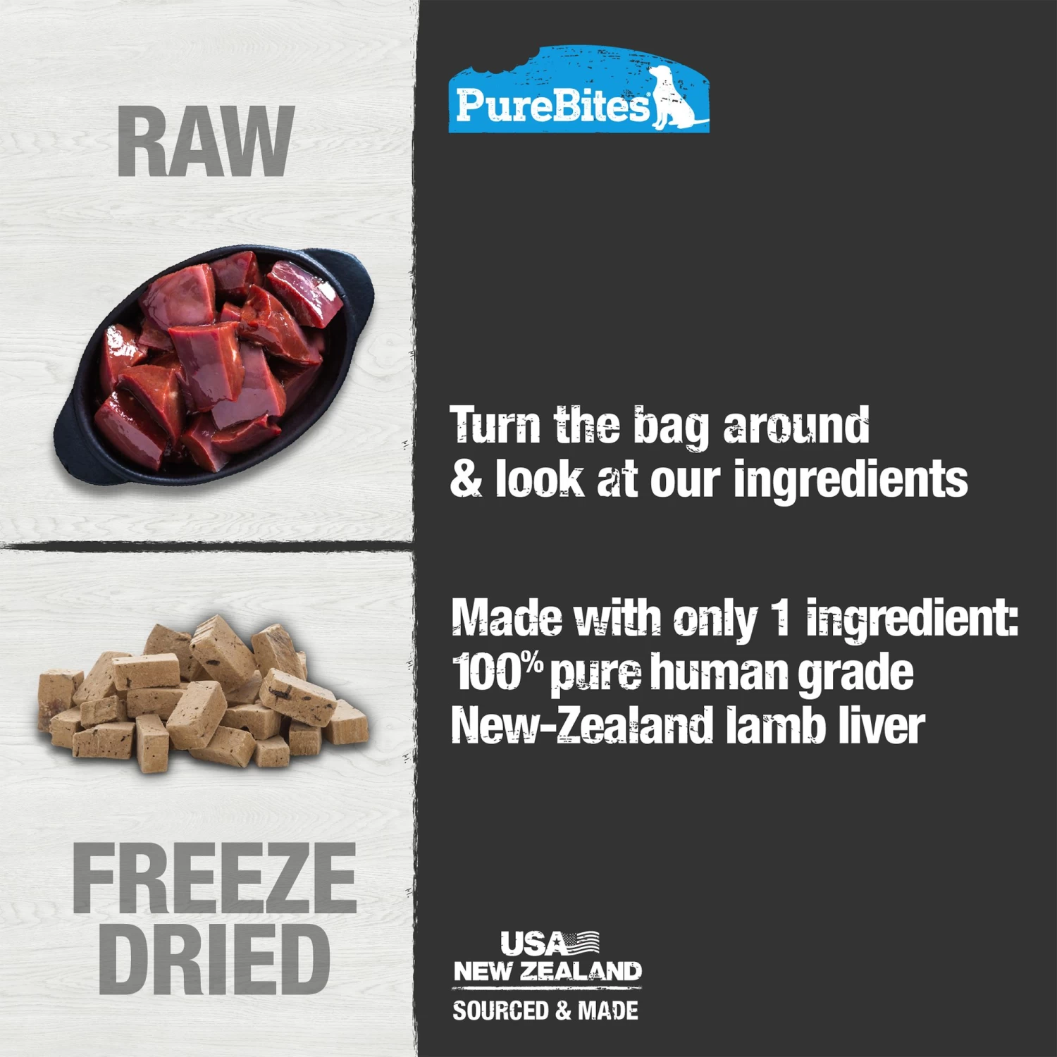 PureBites® Freeze Dried Dog Treat - Lamb 4 PureBites® Freeze Dried Dog Treat - Lamb - Image 4