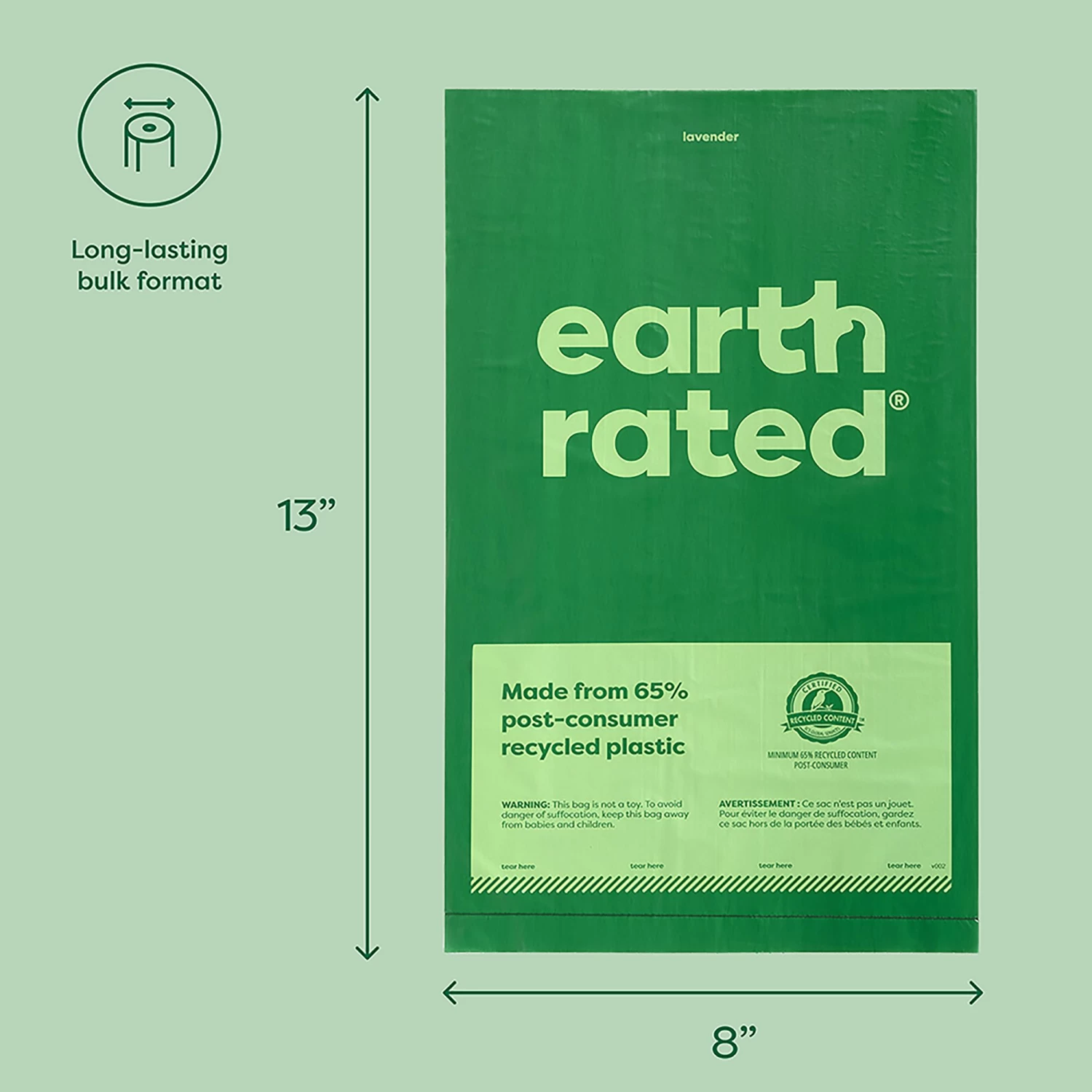 Earth Rated® Dog Waste Pick Up Bags - 300 Count 3 Earth Rated® Dog Waste Pick Up Bags - 300 Count - Image 3