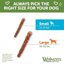 WHIMZEES Veggie Sausage Small Dental Dog Treat - Natural -Pet Essentials Shop 5255078 alt5