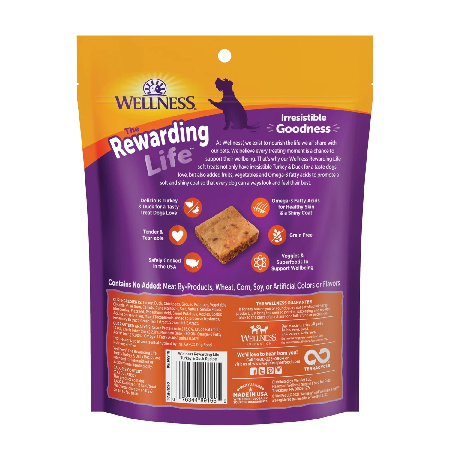 Wellness® Soft Wellbites Dog Treat - Natural, Grain Free, Turkey & Duck 3 Wellness® Soft Wellbites Dog Treat - Natural, Grain Free, Turkey & Duck - Image 3