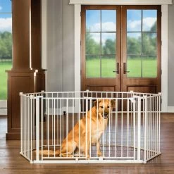 Top Paw® 2-in-1 Double Door Pet Gate & Pen 8 Top Paw® 2-in-1 Double Door Pet Gate & Pen -Pet Essentials Shop 5267399 alt3