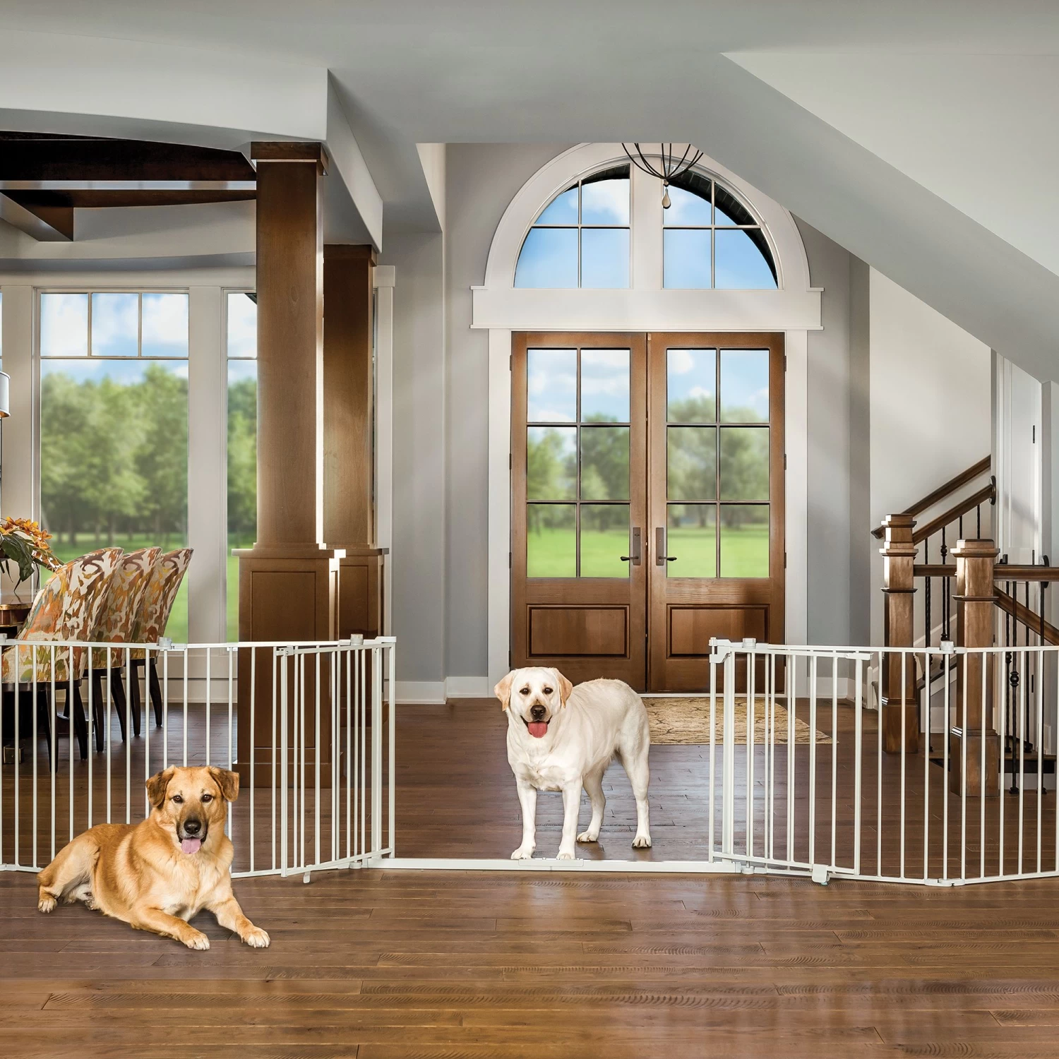 Top Paw® 2-in-1 Double Door Pet Gate & Pen 5 Top Paw® 2-in-1 Double Door Pet Gate & Pen - Image 5