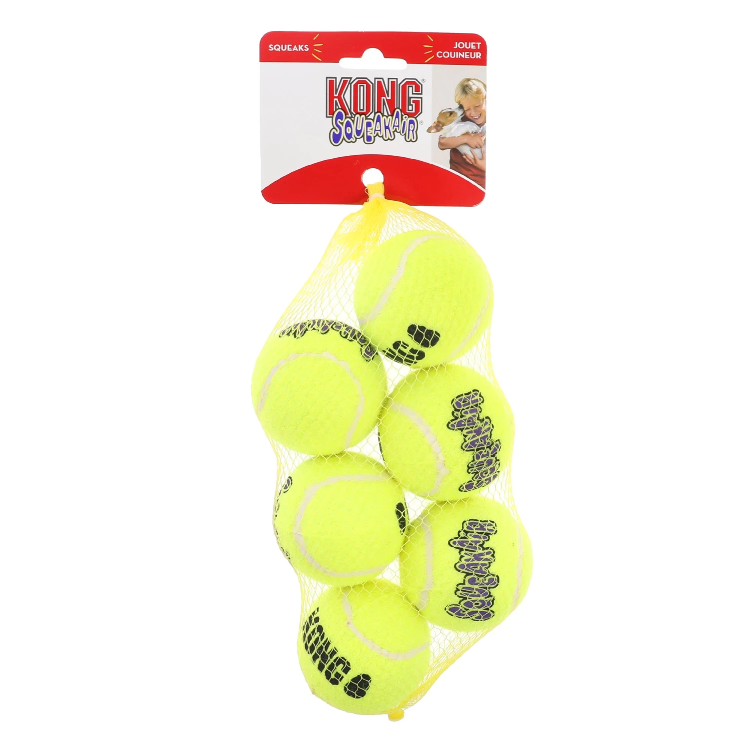 KONG® AirDog® Tennis Ball Set Squeaker Dog Toy - 6 Pack 1 KONG® AirDog® Tennis Ball Set Squeaker Dog Toy - 6 Pack