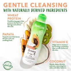 TropiClean® Papaya & Coconut Dog Shampoo & Conditiner -Pet Essentials Shop 5271124 alt4