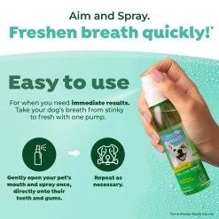 TropiClean® Fresh Breath® Dog Oral Care Spray -Pet Essentials Shop 5271155 alt4