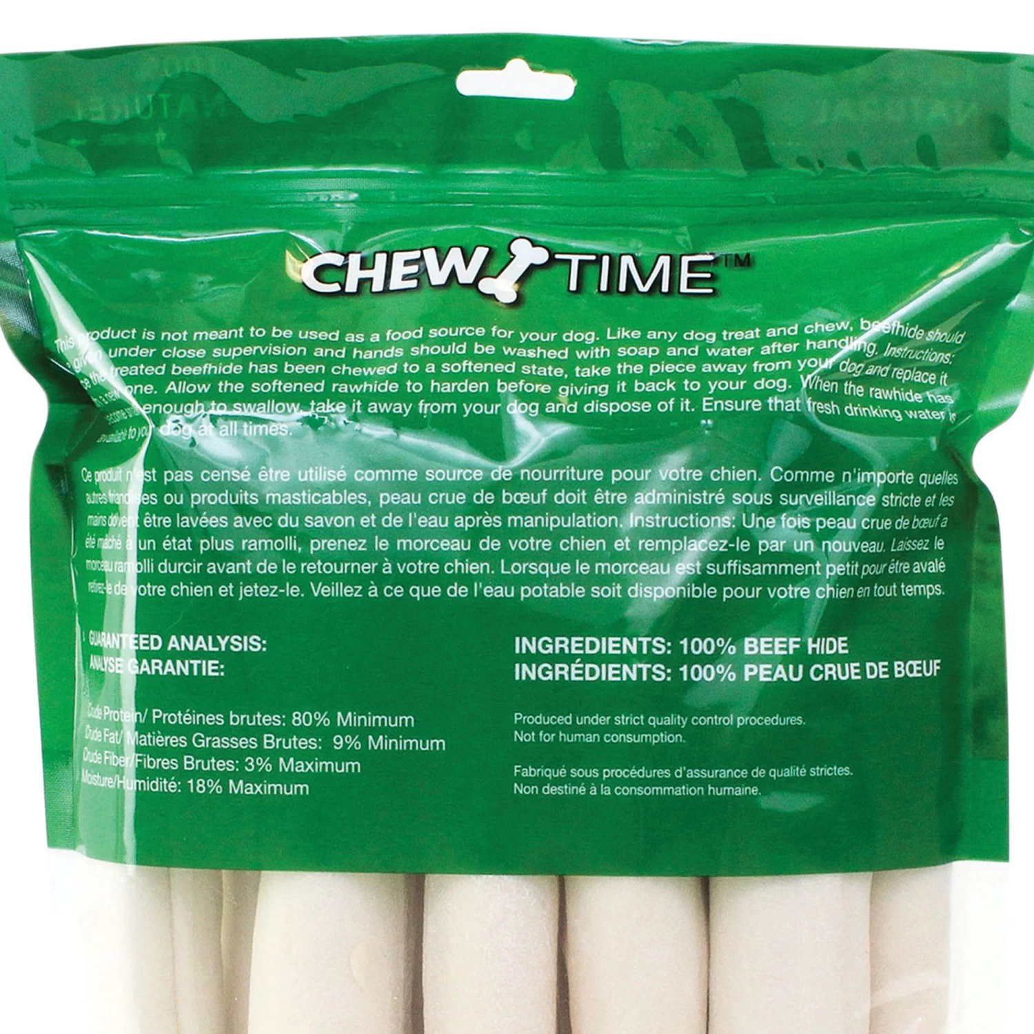Chew Time Rawhide Retriever Rolls Dog Treats - 10 Pack 2 Chew Time Rawhide Retriever Rolls Dog Treats - 10 Pack - Image 2