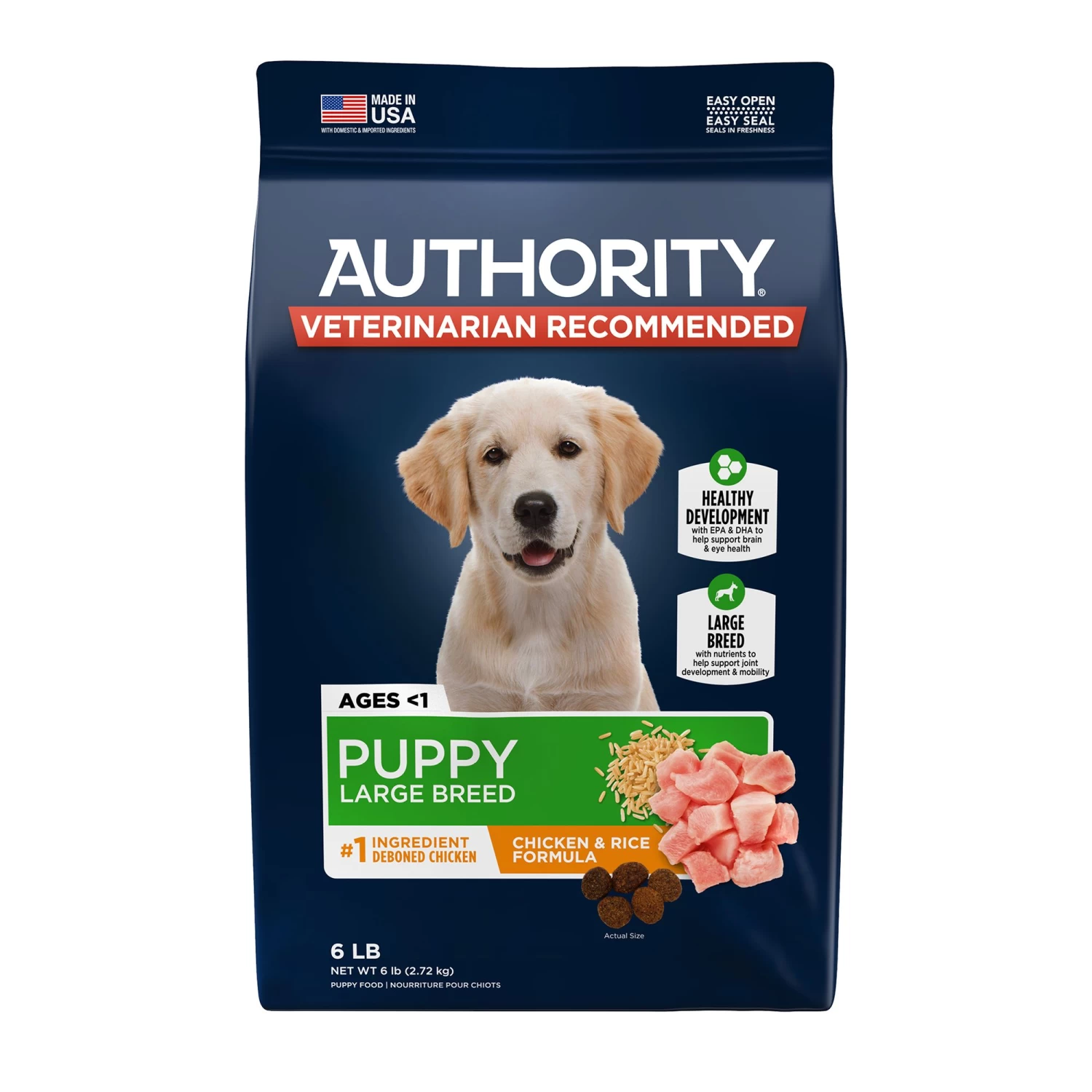 Authority® Everyday Health Large Breed Puppy Dry Dog Food - Chicken 1 Authority® Everyday Health Large Breed Puppy Dry Dog Food - Chicken