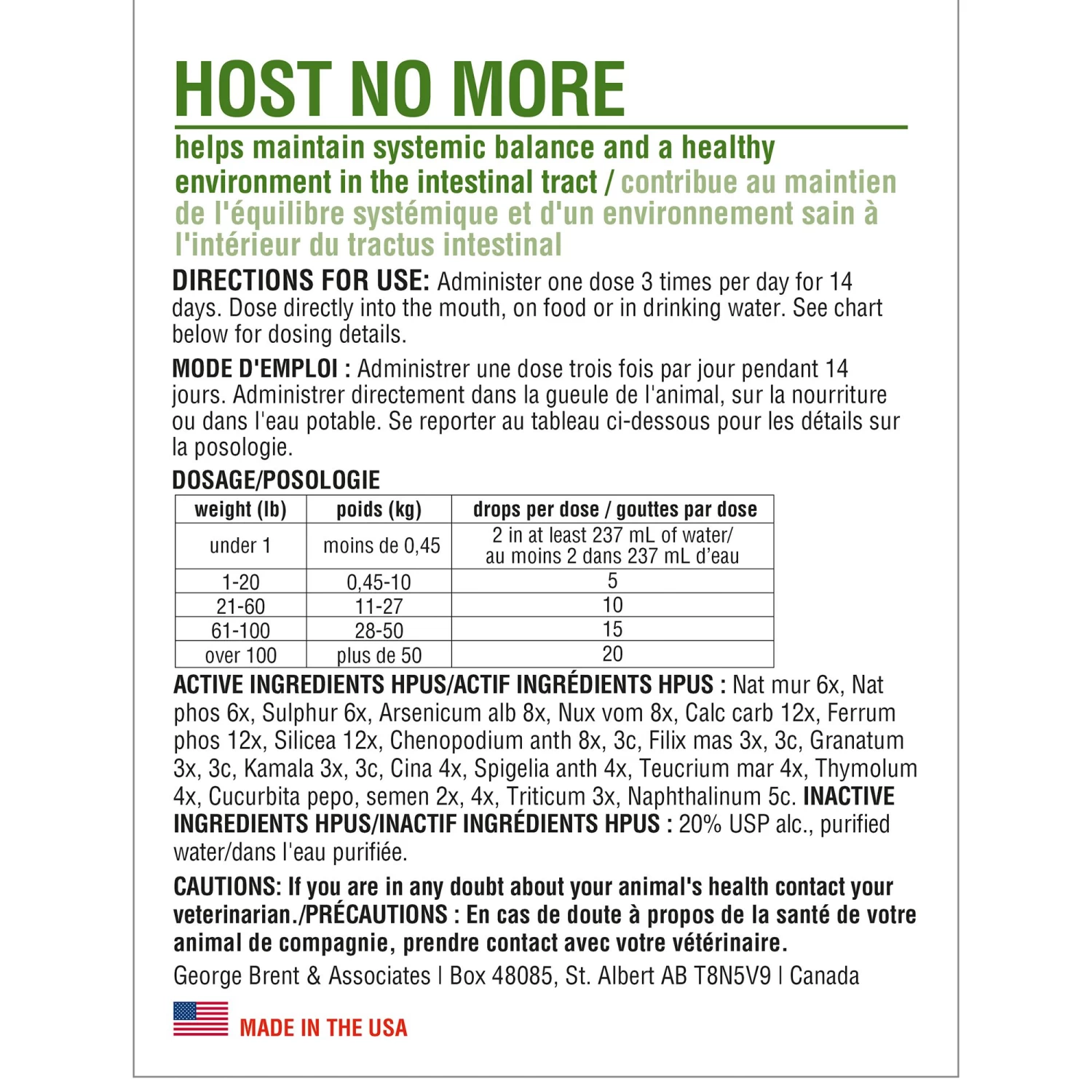 HomeoPet® Host No More Treatment 2 HomeoPet® Host No More Treatment - Image 2