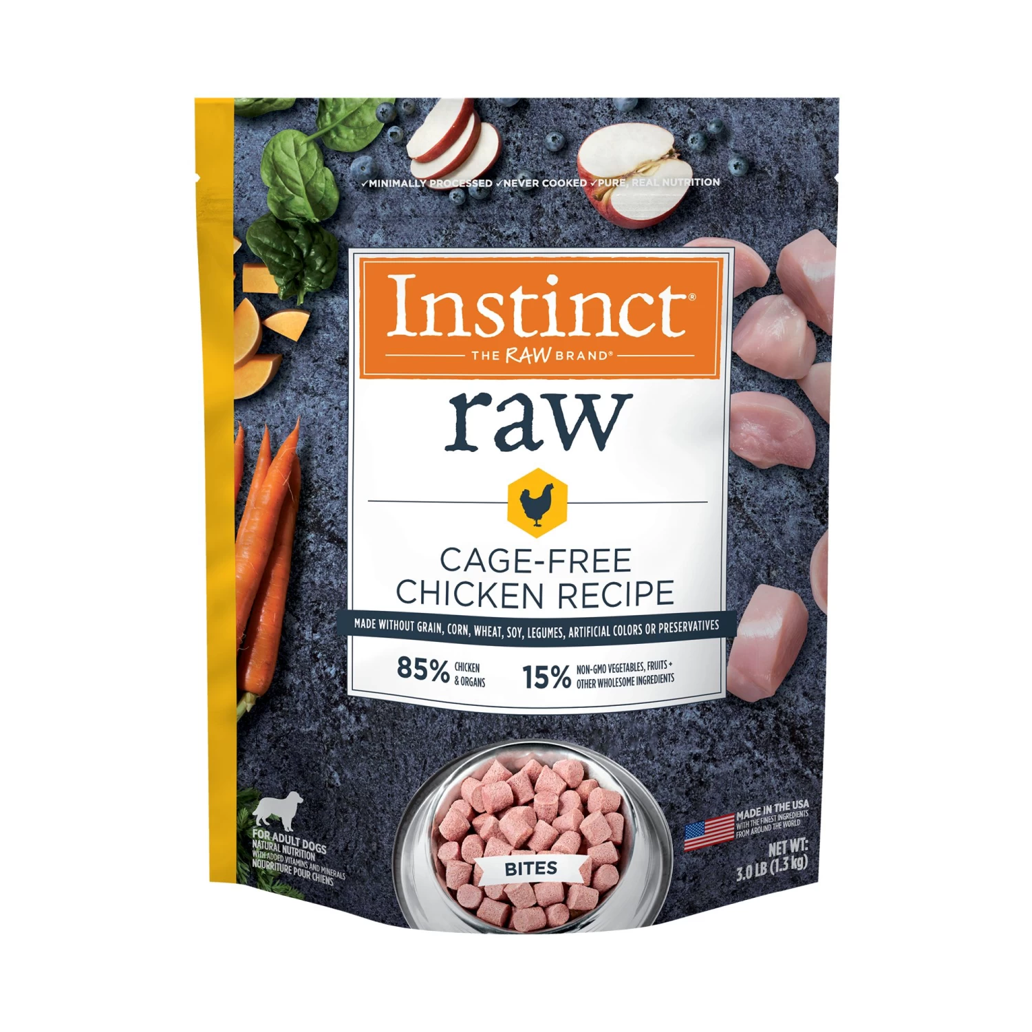 Instinct® Frozen Raw Adult Dog Food - Natural, Grain Free, Chicken 1 Instinct® Frozen Raw Adult Dog Food - Natural, Grain Free, Chicken