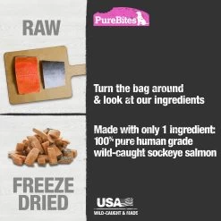 Purebites® Freeze Dried Dog Treat - Salmon -Pet Essentials Shop 5280893 alt3