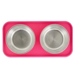 Top Paw® Stay-Put Bowl & Mat Set -Pet Essentials Shop 5283609 alt3