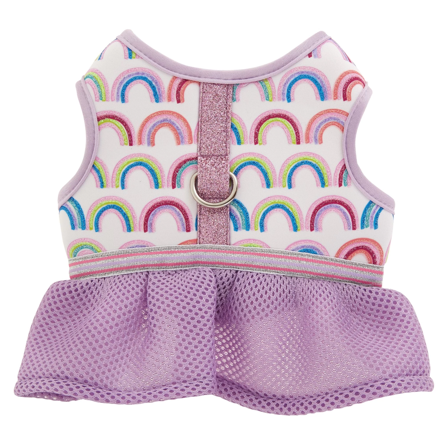 Top Paw® Rainbow Skirt Vest Puppy Dog Harness 1 Top Paw® Rainbow Skirt Vest Puppy Dog Harness