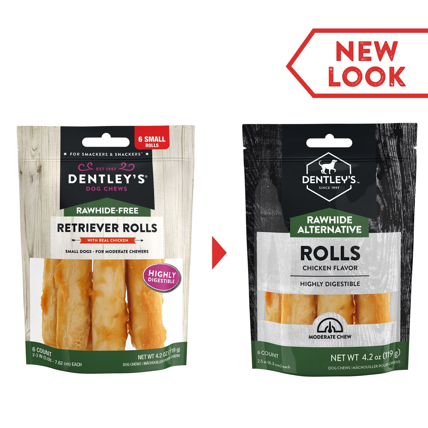 Dentley's® Rawhide-Free Small Chicken Roll Dog Chew - 6 Count 2 Dentley's® Rawhide-Free Small Chicken Roll Dog Chew - 6 Count - Image 2