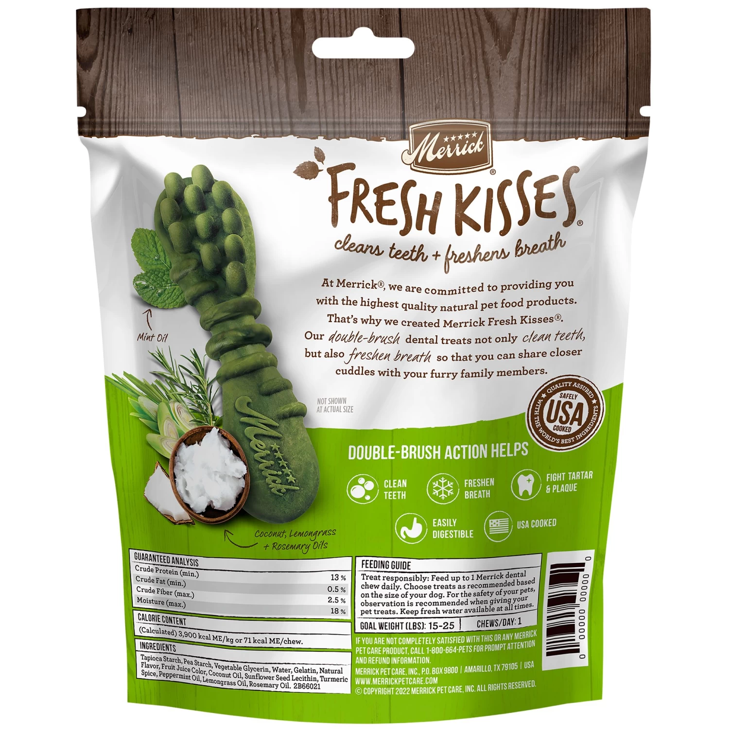 Merrick Fresh Kisses Dog Dental Treats - Coconut Oil 2 Merrick Fresh Kisses Dog Dental Treats - Coconut Oil - Image 2