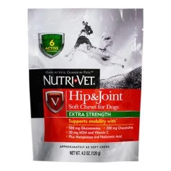 Nutri-Vet® Hip & Joint Extra Strength Soft Chews For Dogs - Chicken & Cheese Flavour