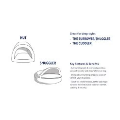 Top Paw® Faux Fur Snuggler Cave Dog Bed -Pet Essentials Shop 5291566 alt4