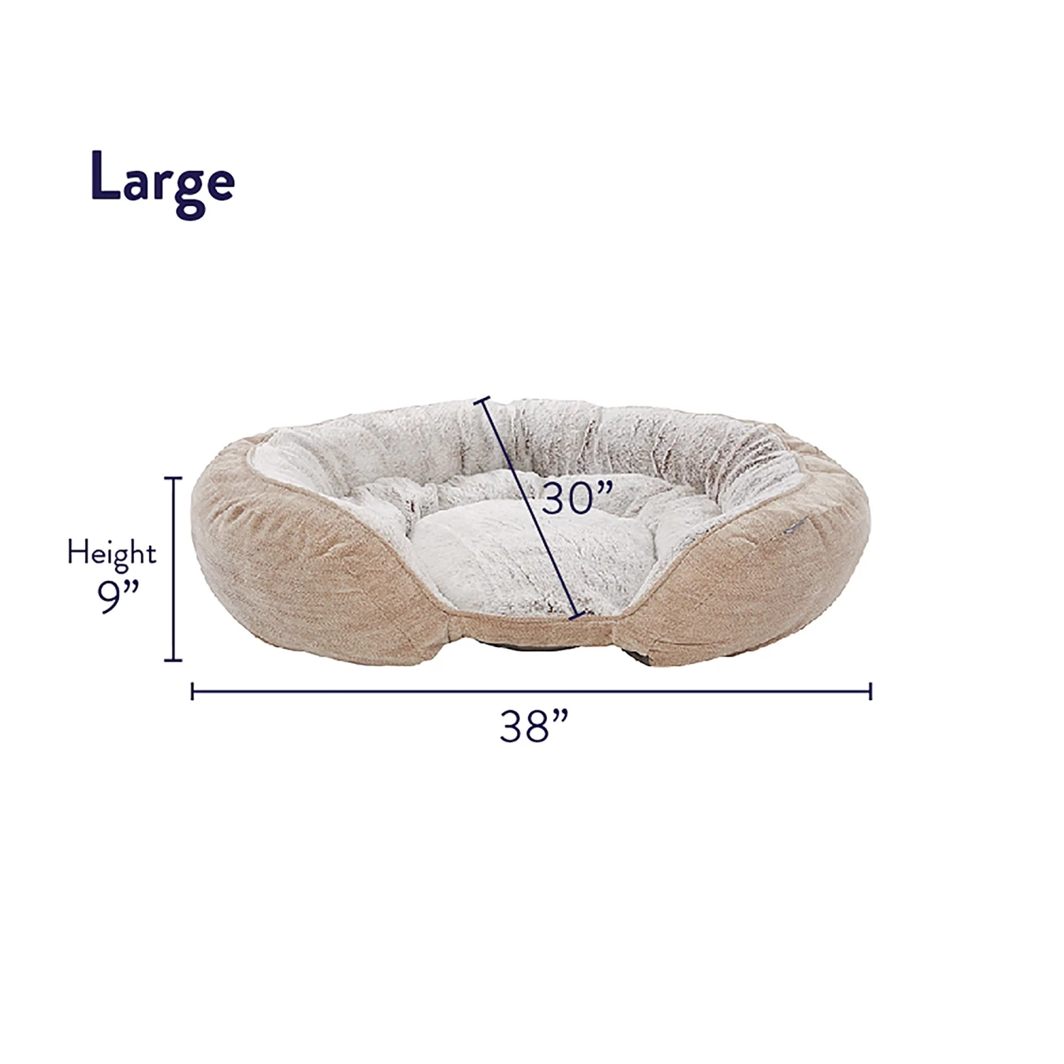 Top Paw® Orthopedic Premium Support Oval Lounger Dog Bed 2 Top Paw® Orthopedic Premium Support Oval Lounger Dog Bed - Image 2