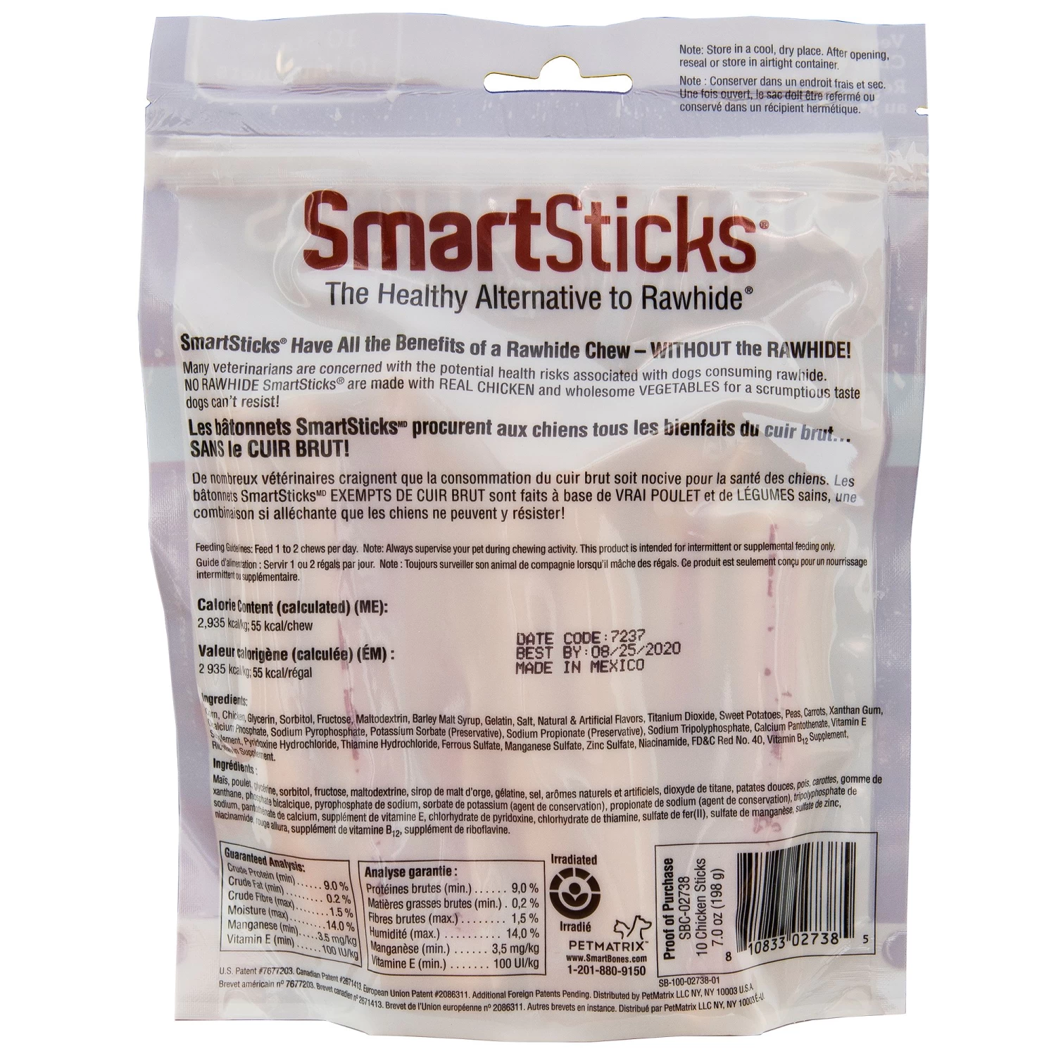 SmartBones Smartsticks Rawhide Free Chews Dog Treats - 10 Pack 2 SmartBones Smartsticks Rawhide Free Chews Dog Treats - 10 Pack - Image 2