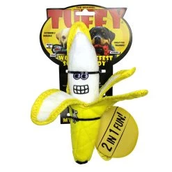 TUFFY® Banana 2-in-1 Dog Toy - Tough Plush -Pet Essentials Shop 5293367 alt2