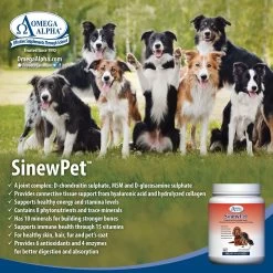 Omega Alpha SinewPet Joint Care Powder Supplement For Dogs And Cats -Pet Essentials Shop 5294220 alt2