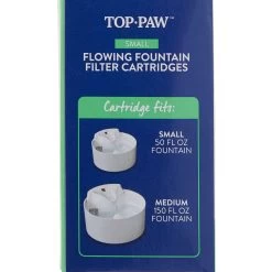 Top Paw® Dog Flowing Fountain Filter Cartridges - 4 Pack -Pet Essentials Shop 5295289 alt3