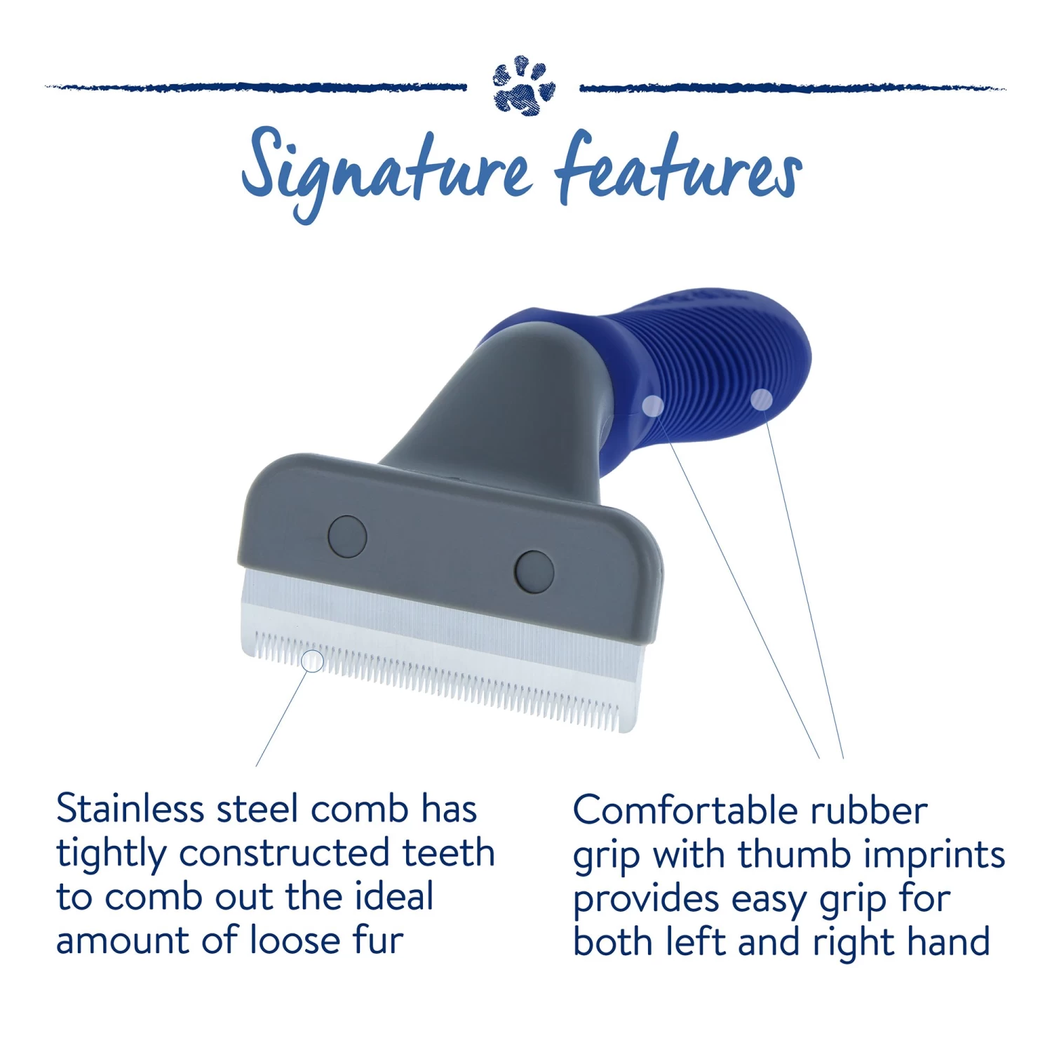 Top Paw® Short To Medium Hair De-Shedding Pet Tool 3 Top Paw® Short To Medium Hair De-Shedding Pet Tool - Image 3