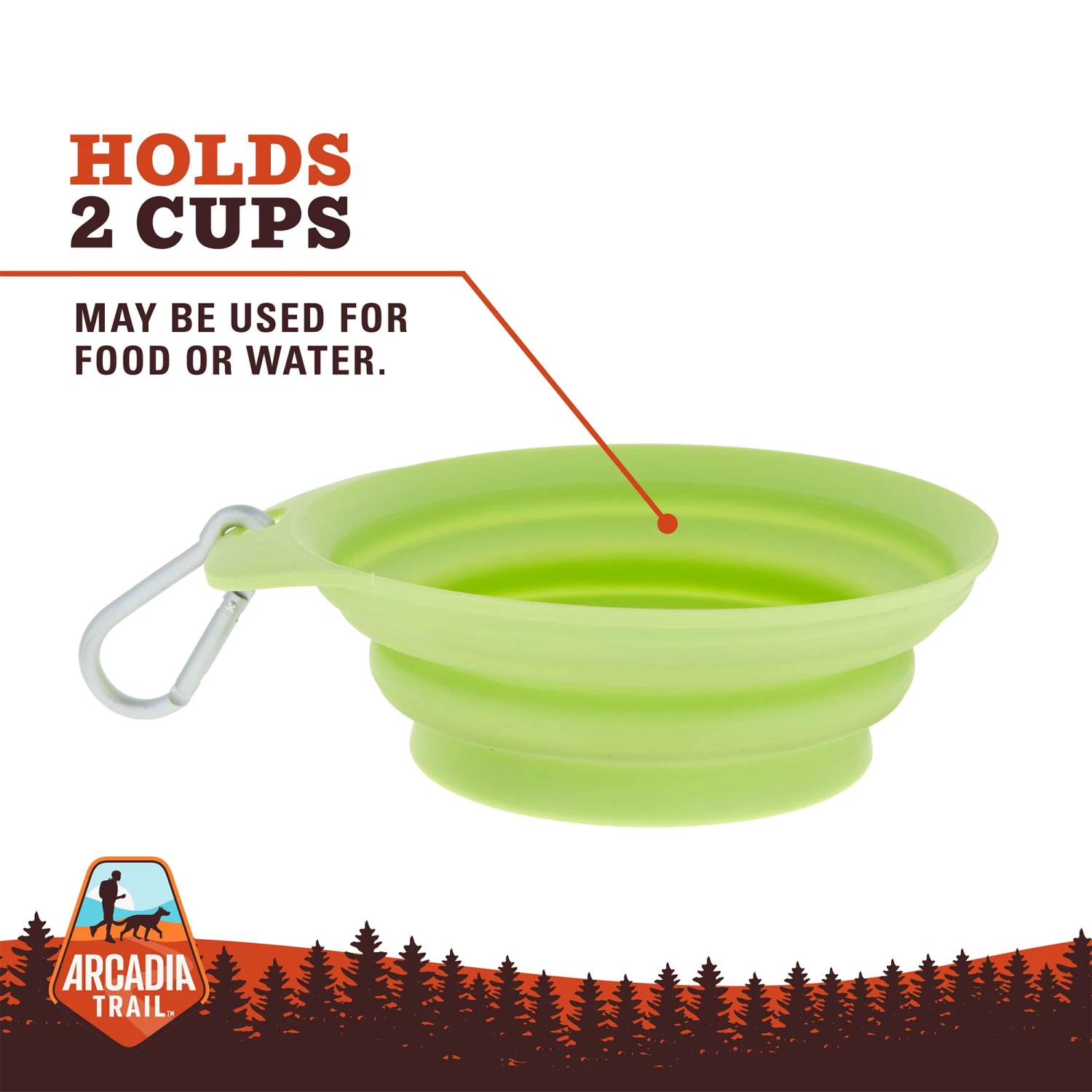 Arcadia Trail™ Collapsible Travel Bowl 2 Arcadia Trail™ Collapsible Travel Bowl - Image 2
