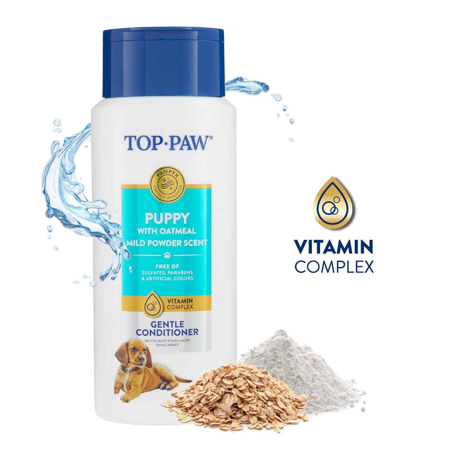 Top Paw® Puppy With Oatmeal Gentle Dog Conditioner - Mild Powder 1 Top Paw® Puppy With Oatmeal Gentle Dog Conditioner - Mild Powder