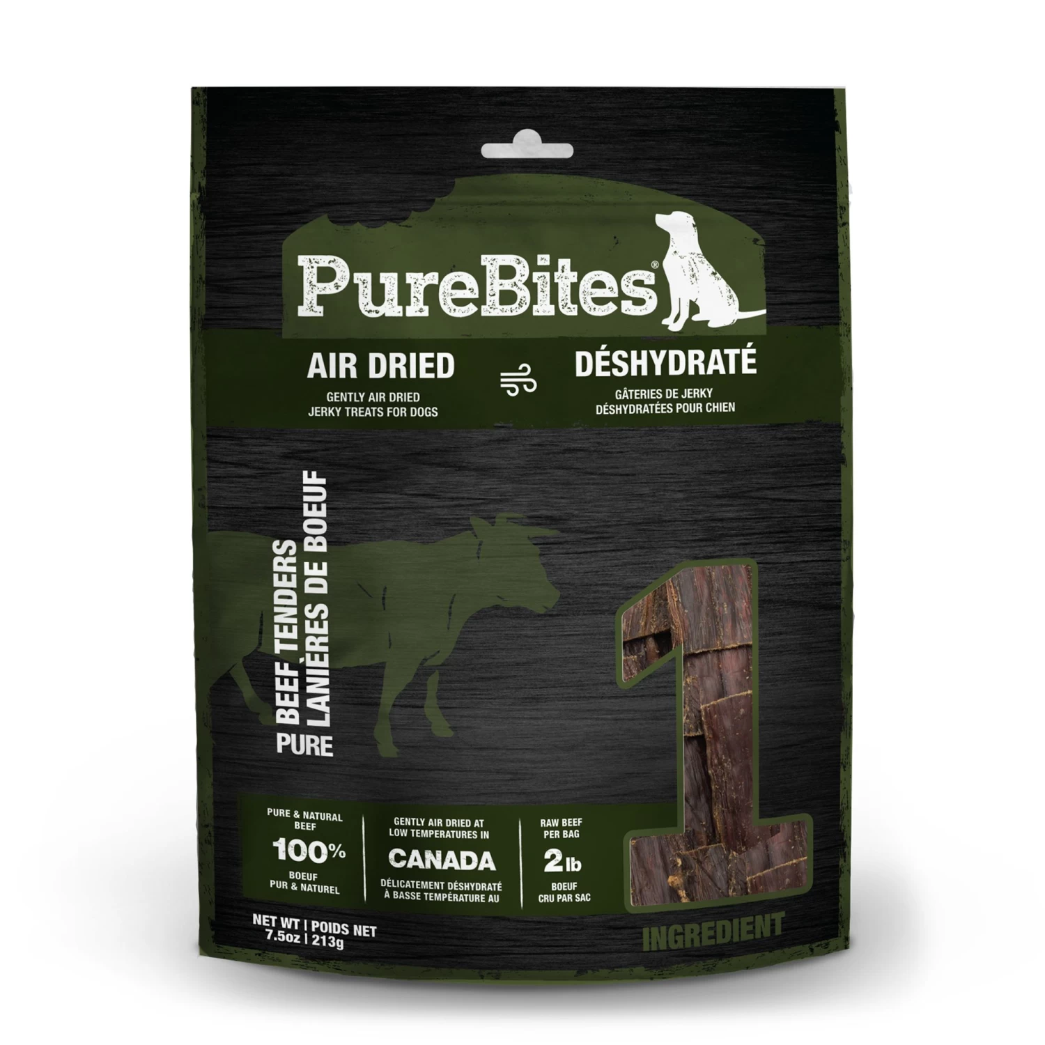PureBites® Beef Jerky Dog Treat 1 PureBites® Beef Jerky Dog Treat