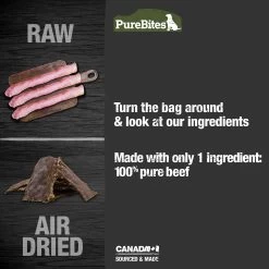 PureBites® Beef Jerky Dog Treat 10 PureBites® Beef Jerky Dog Treat -Pet Essentials Shop 5296682 alt3