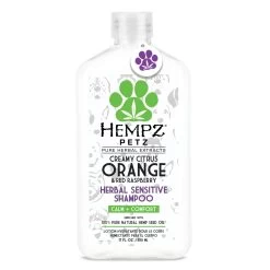 Hempz® Petz Herbal Sensitive Shampoo Creamy Citrus Orange & Red Raspberry