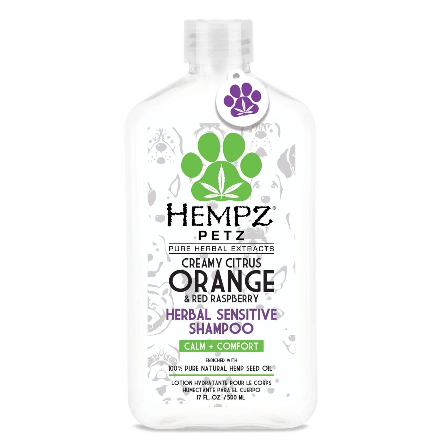 Hempz® Petz Herbal Sensitive Shampoo Creamy Citrus Orange & Red Raspberry 1 Hempz® Petz Herbal Sensitive Shampoo Creamy Citrus Orange & Red Raspberry