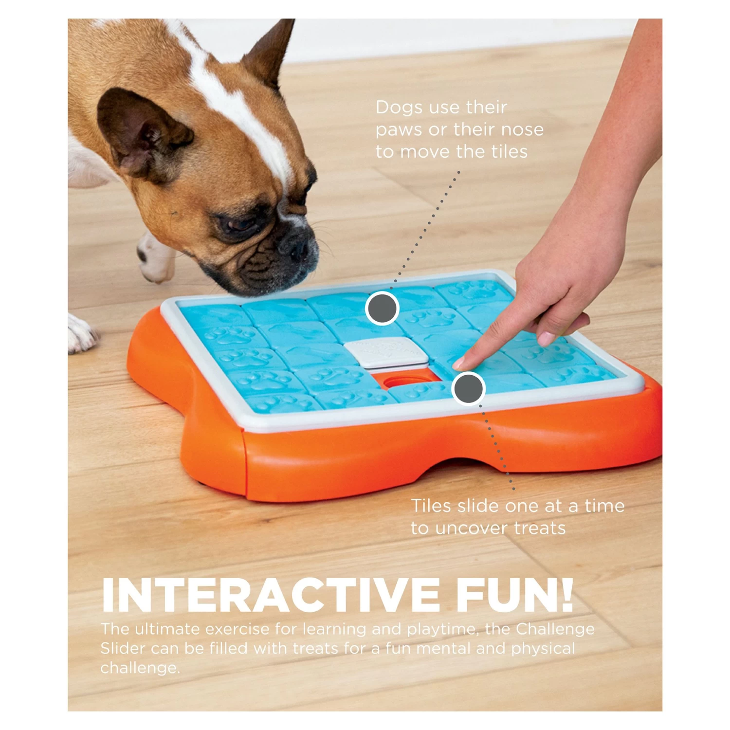 Outward Hound® Challenge Slider Treat Dispensing Dog Toy 2 Outward Hound® Challenge Slider Treat Dispensing Dog Toy - Image 2