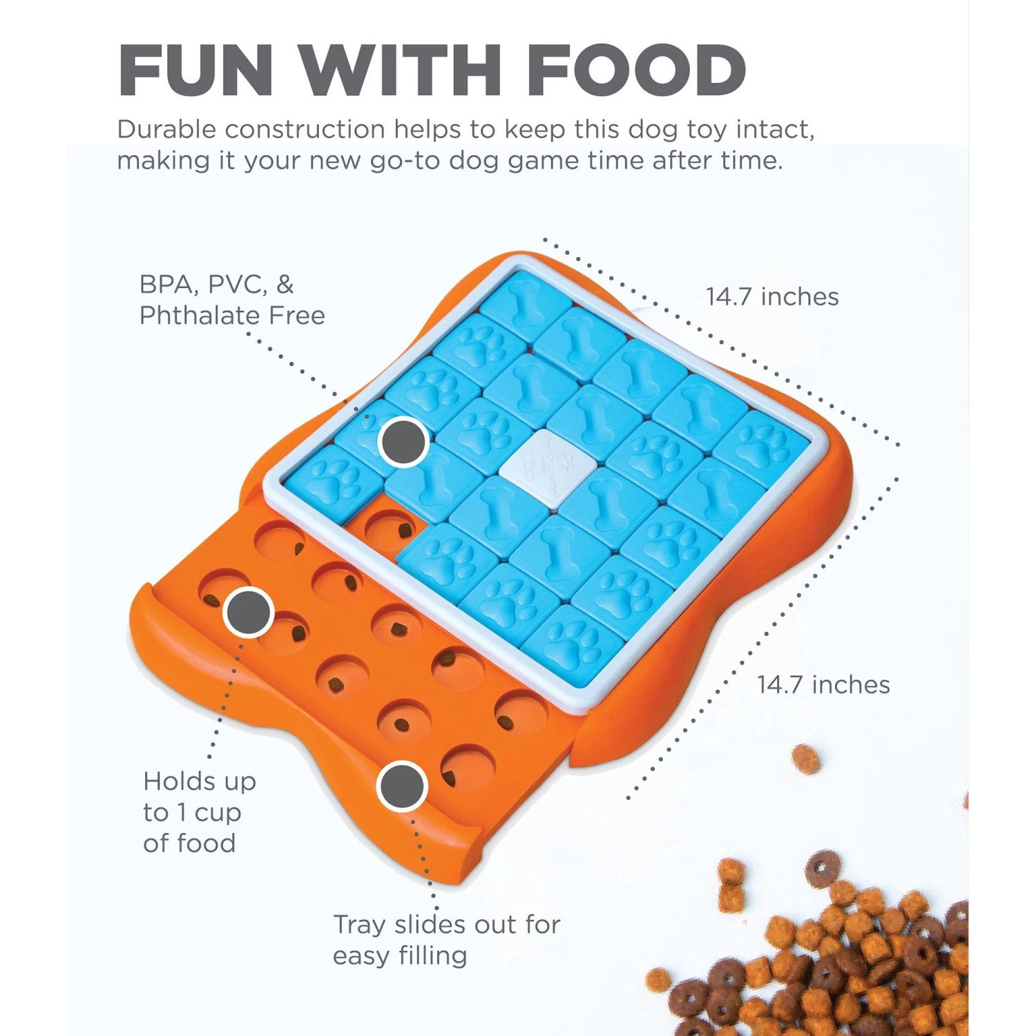 Outward Hound® Challenge Slider Treat Dispensing Dog Toy 3 Outward Hound® Challenge Slider Treat Dispensing Dog Toy - Image 3