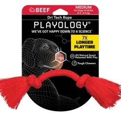 Playology® Dri-Tech Rope Scented Dog Toy - Beef