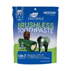 Ark Naturals® Brushless Toothpaste 4-in-1 Medium Dog Dental Chews - 20-40 Lbs.