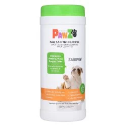 Pawz Sanipaw Sanitizer Wipes For Dogs - 60 Count