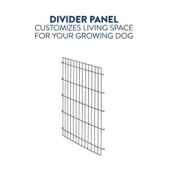 Top Paw® Double Door Folding Wire Dog Crate With Divider Panel 9 Top Paw® Double Door Folding Wire Dog Crate With Divider Panel -Pet Essentials Shop 5298861 alt4