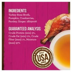 Merrick® Grain Free® Bone Broth Adult Wet Dog Food Topper - 16 Oz., BPA Free, Corn Free -Pet Essentials Shop 5299107 alt3